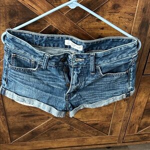 Abercrombie & Fitch Dark Blue Jean Shorts